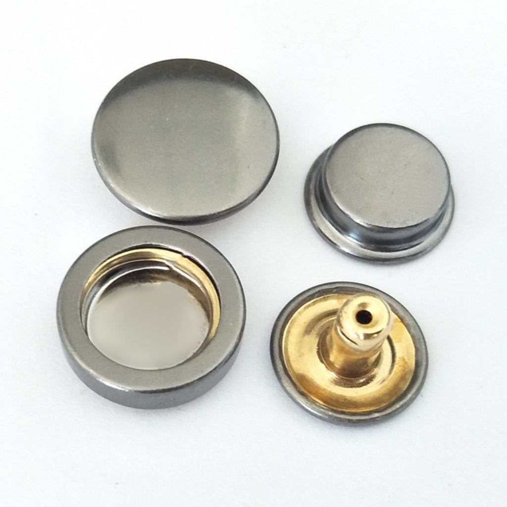 Vauissi 环保服装辅料金属圆形四合扣弹弓扣暗扣