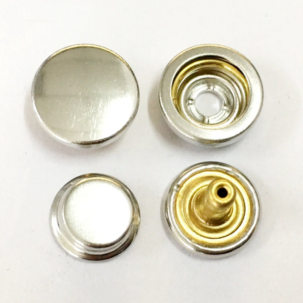 Vauissi 环保服装辅料金属圆形四合扣弹弓扣暗扣