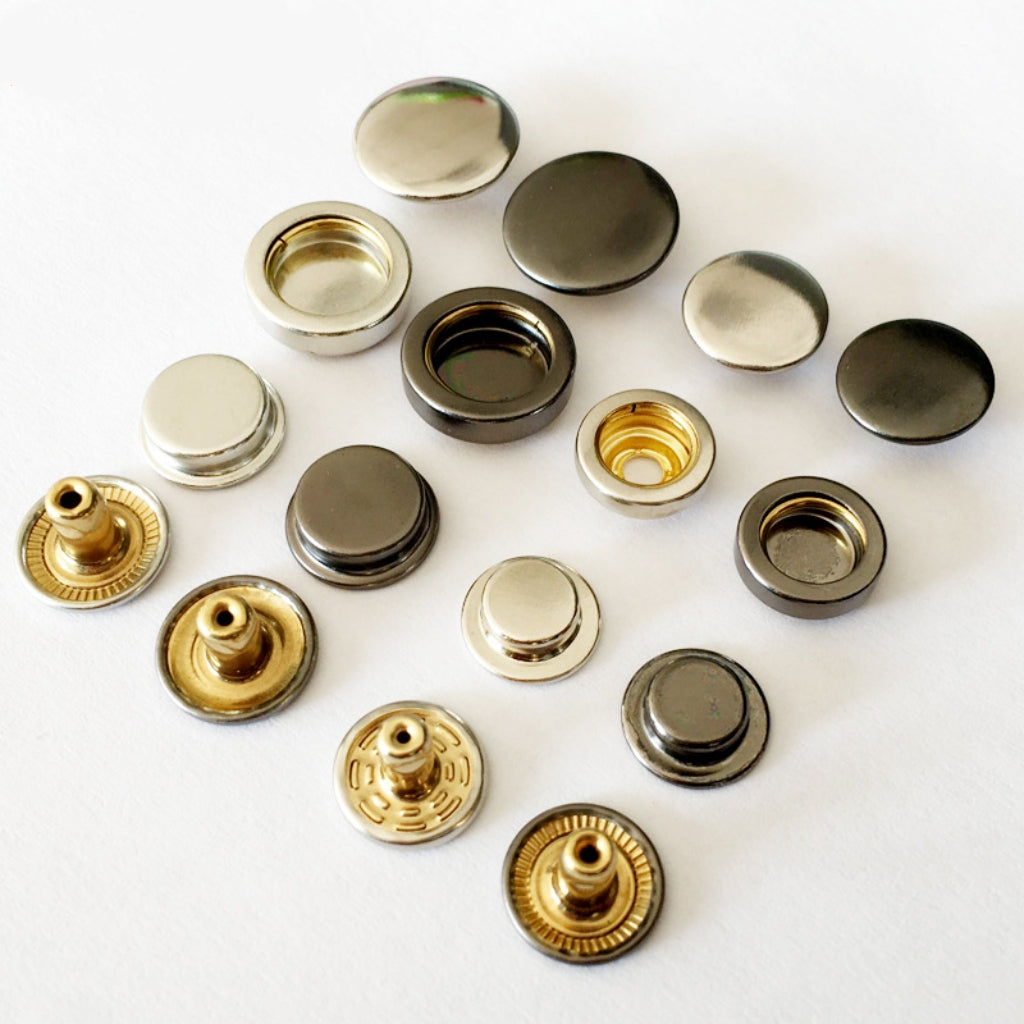 Vauissi 环保服装辅料金属圆形四合扣弹弓扣暗扣