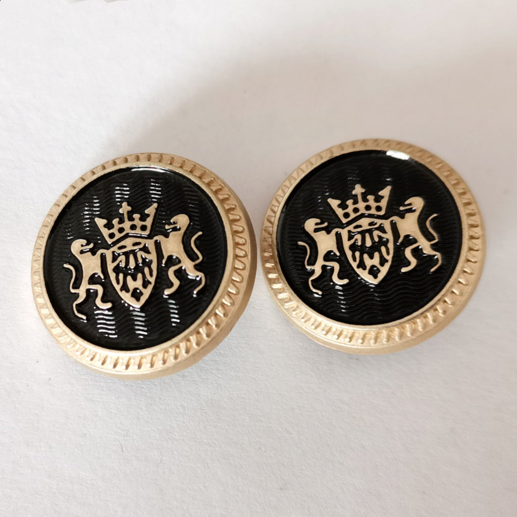 Vauissi 环保服装辅料圆形金属纽扣logo纽扣