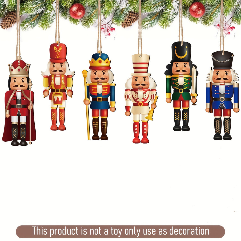 Vauissi Christmas ornaments, holiday decorations, home decorations, birthday decorations, party decorations, wooden ornaments, hanging decorations
