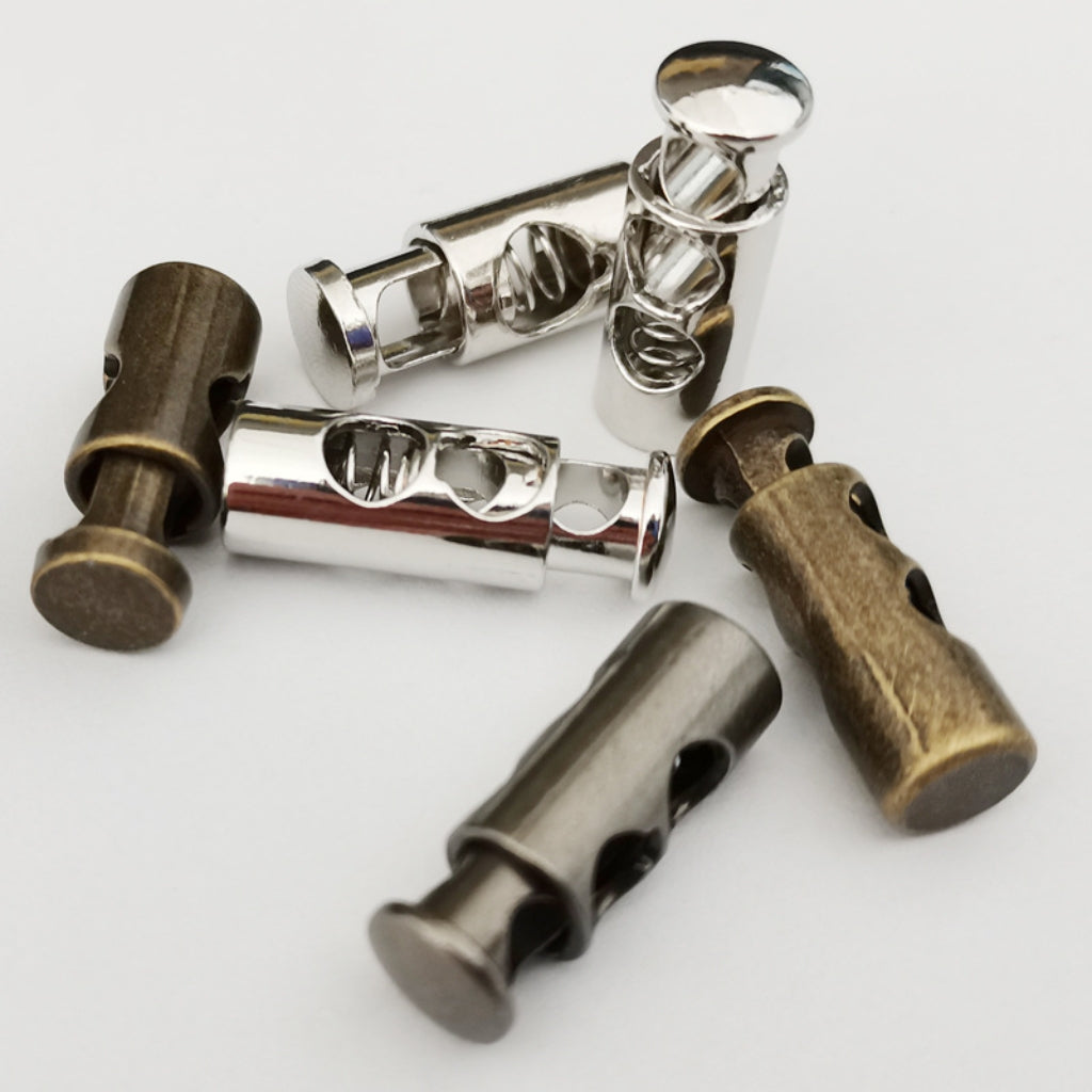 Vauissi Eco-friendly clothing metal rope buckle with non-slip spring clasp