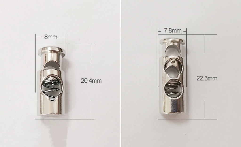 Vauissi Eco-friendly clothing metal rope buckle with non-slip spring clasp