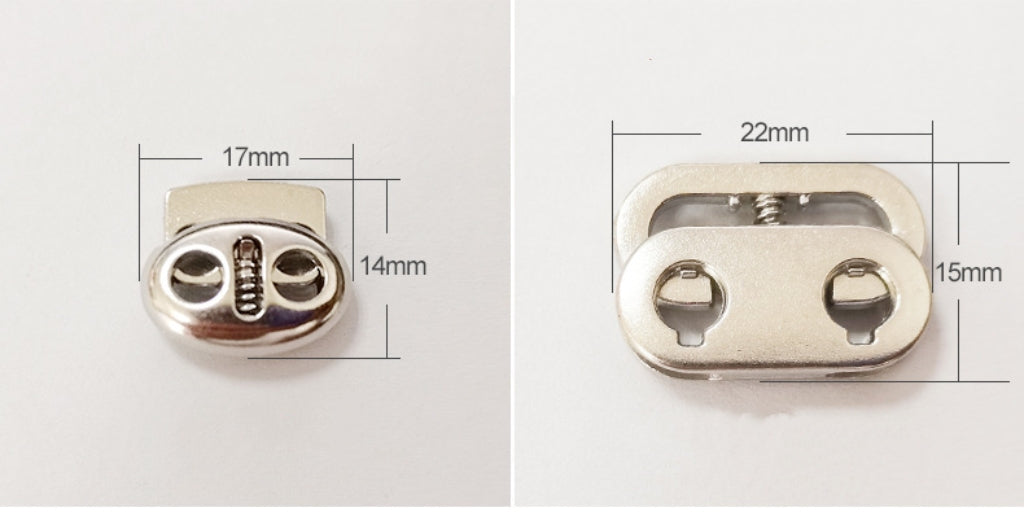 Vauissi Eco-friendly clothing metal rope buckle with non-slip spring clasp