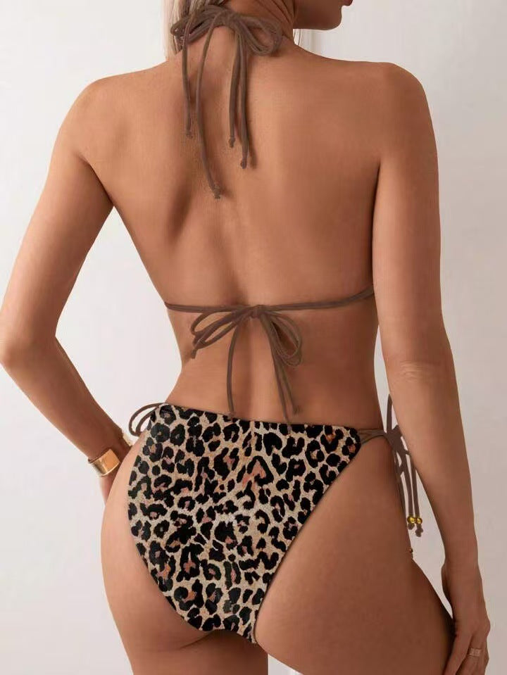 Vauissi Leopard print Bikini Set padded