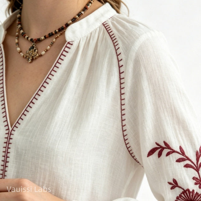 Vauissi embroidered shirt