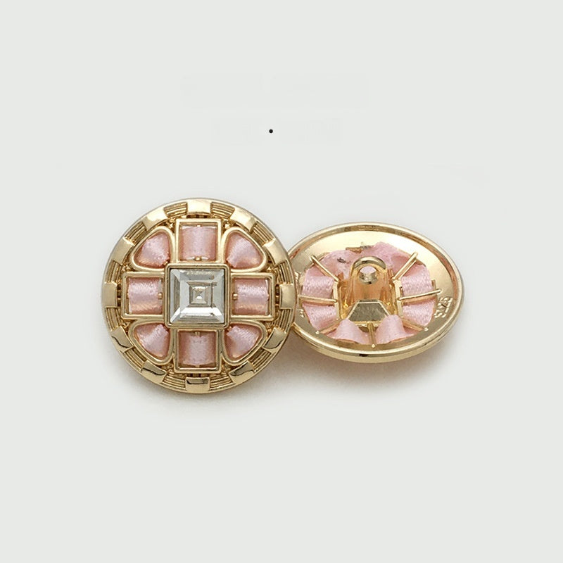 Pearl  Diamond Cloth Metal Button Clothing Button Decorative Button
