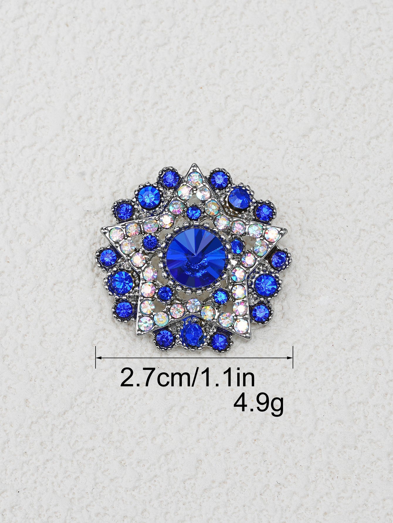 Baroque Metal Rhinestone Buttons - Eco-Friendly Decoration (10pcs)