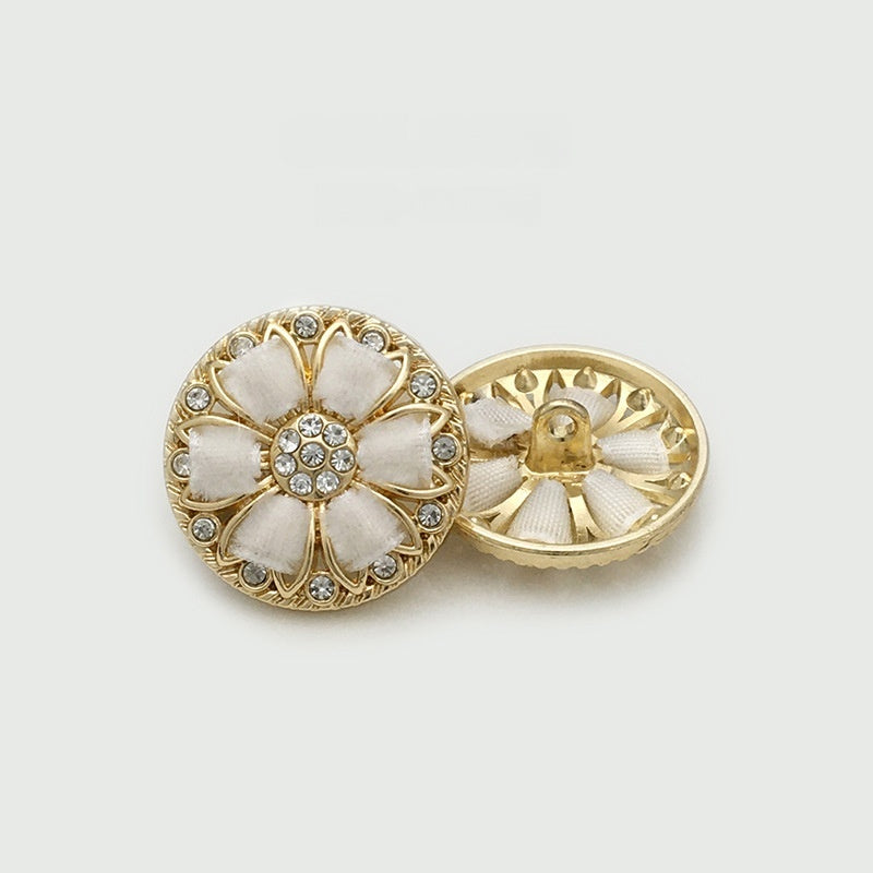 Pearl  Diamond Cloth Metal Button Clothing Button Decorative Button