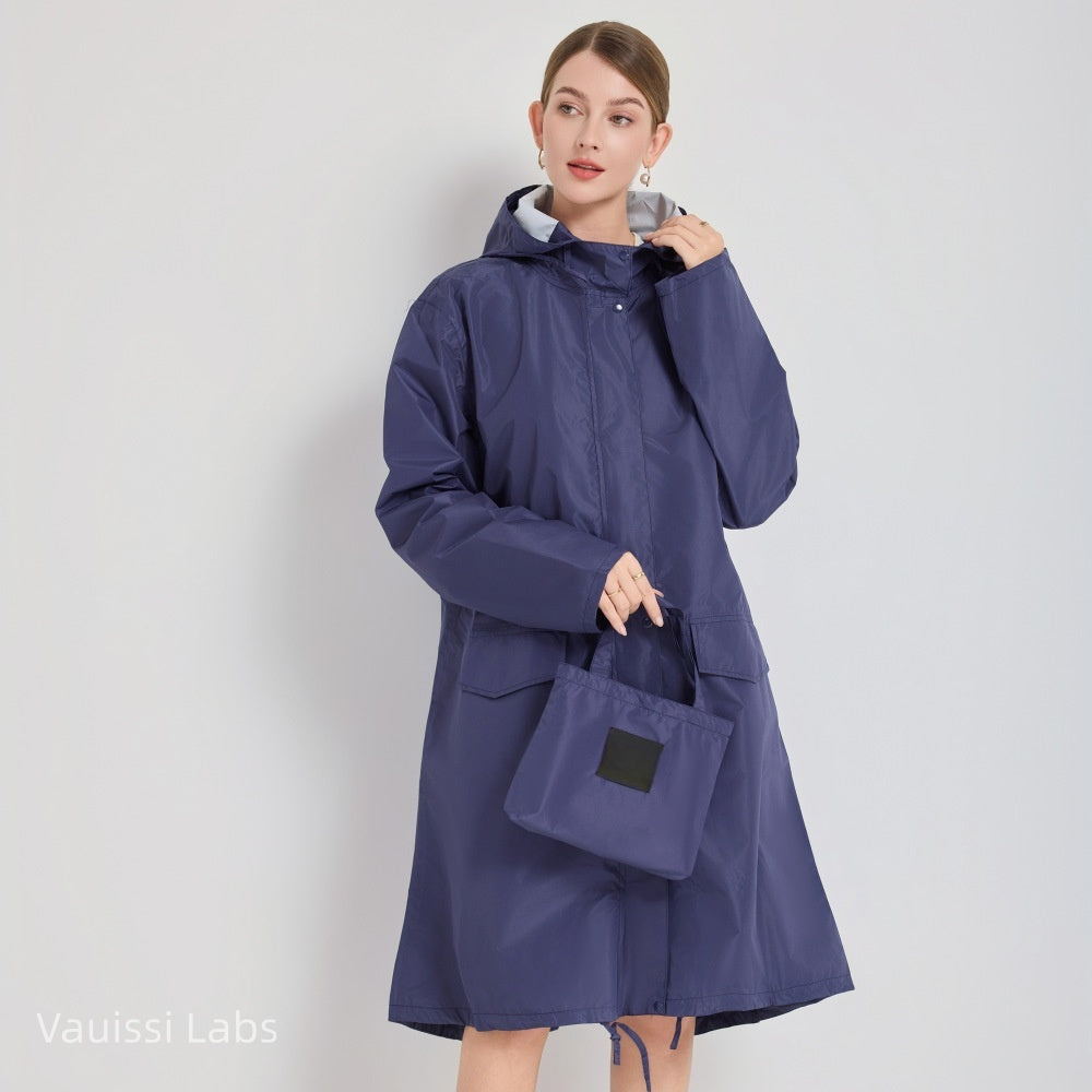 [Vauissi Labs] Solid Color Fashion Portable Raincoat