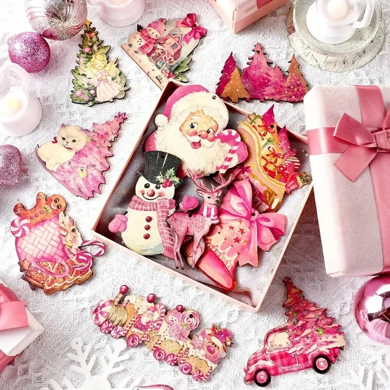 Vauissi Christmas ornaments, holiday decorations, home decorations, birthday decorations, party decorations, wooden ornaments, hanging decorations