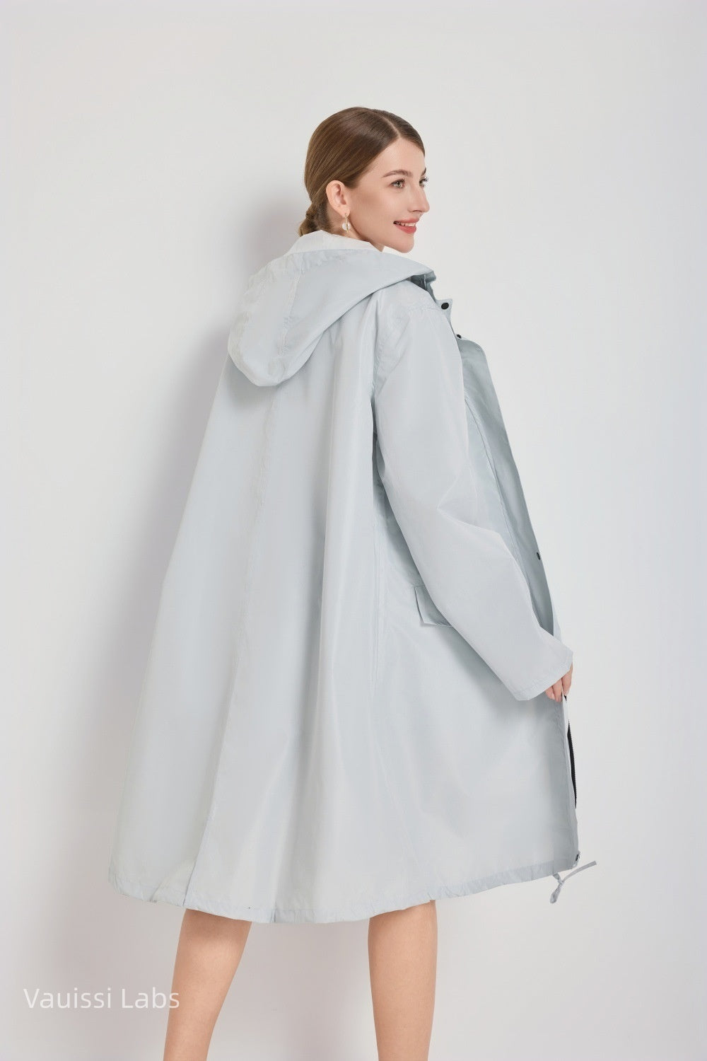 [Vauissi Labs] Solid Color Fashion Portable Raincoat