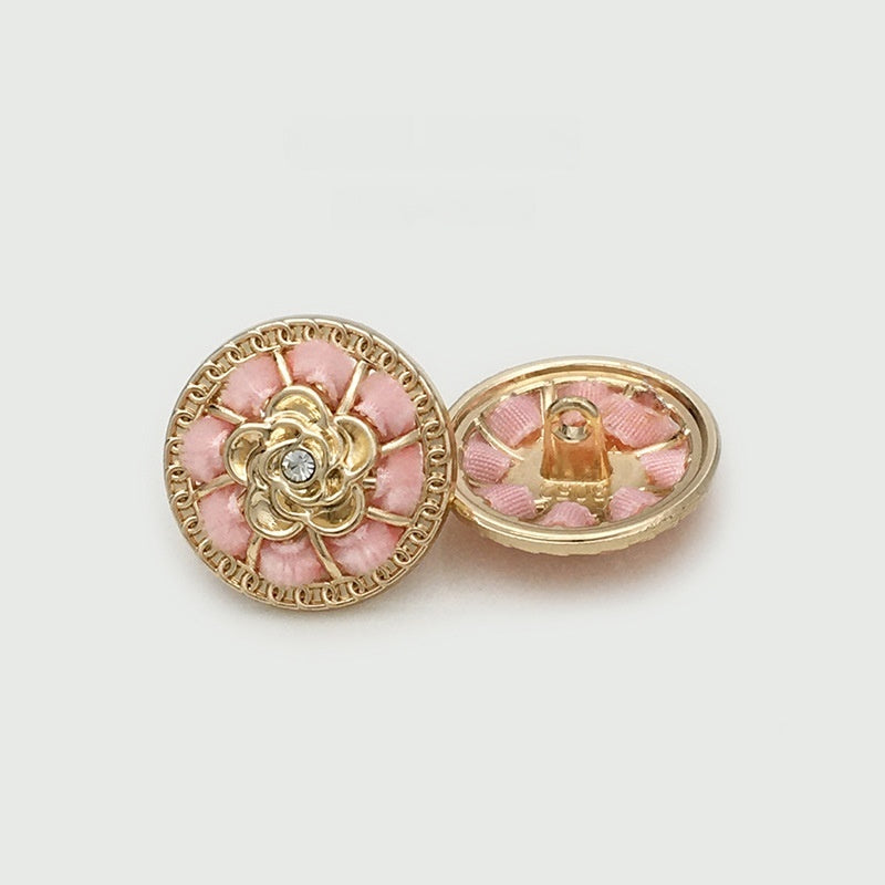 Pearl  Diamond Cloth Metal Button Clothing Button Decorative Button