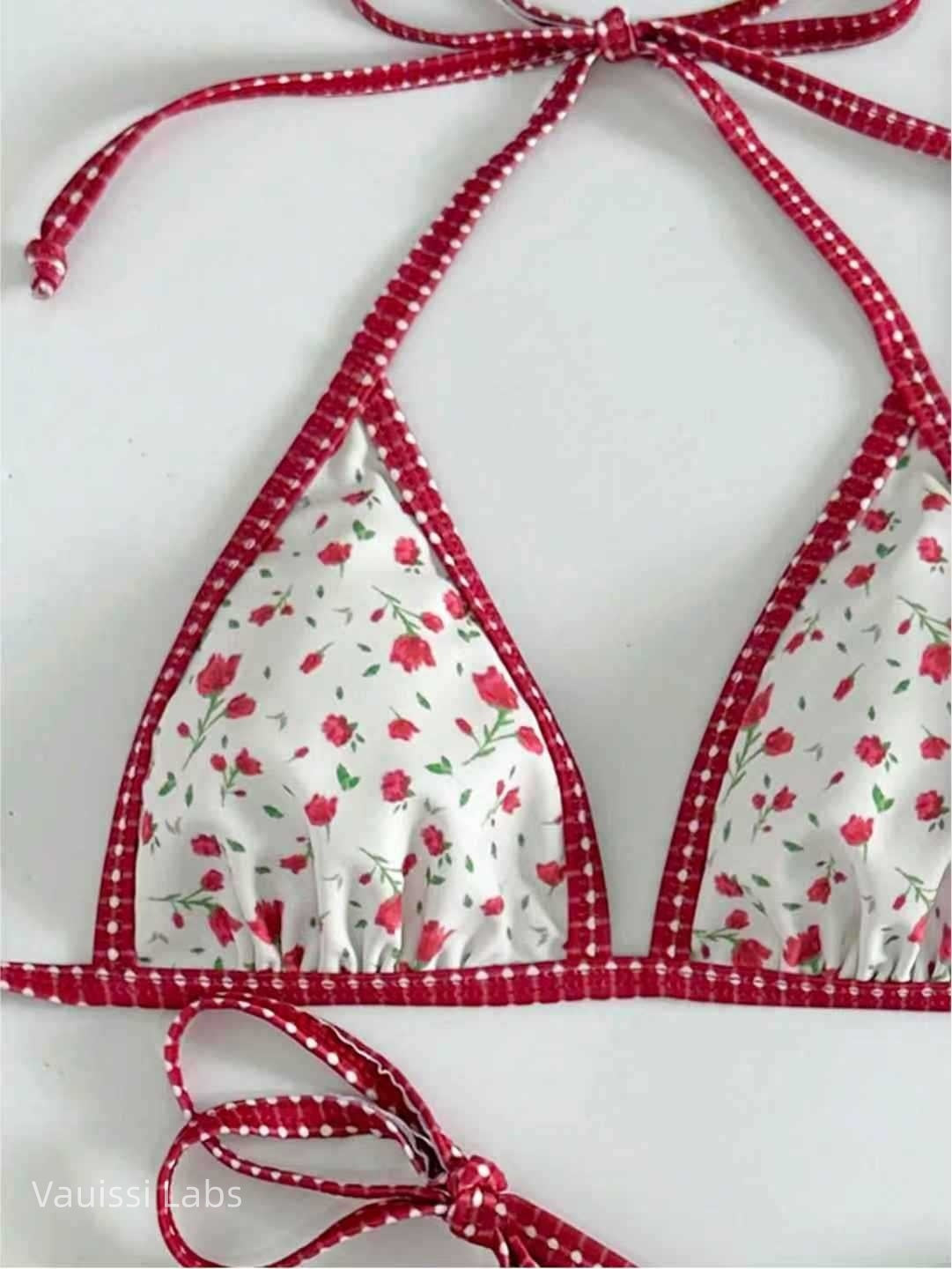 [Vauissi Labs] Cute Floral Bikini