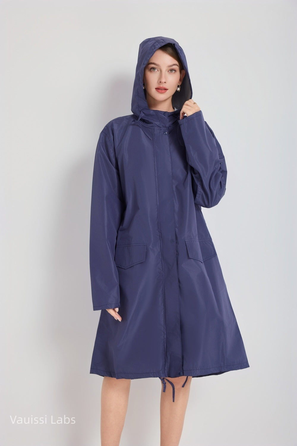 [Vauissi Labs] Solid Color Fashion Portable Raincoat