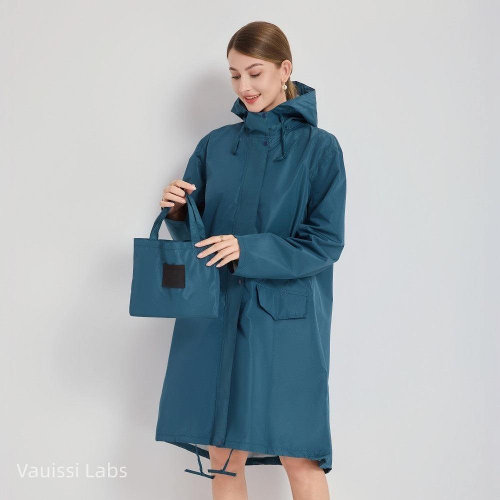 [Vauissi Labs] Solid Color Fashion Portable Raincoat