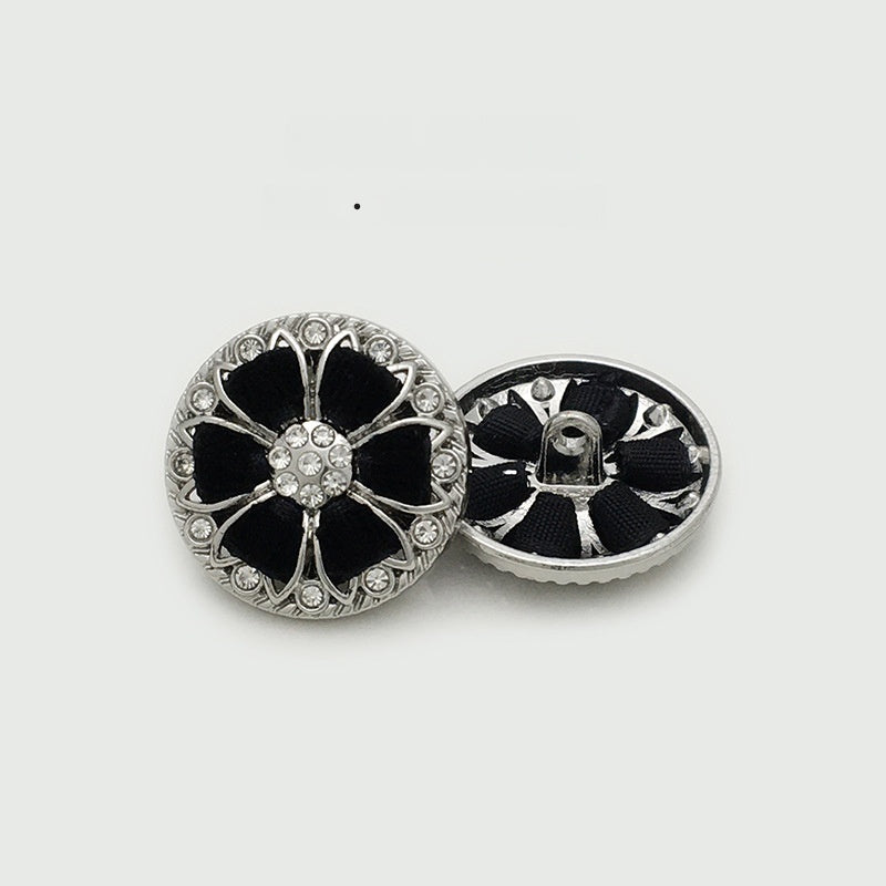 Pearl  Diamond Cloth Metal Button Clothing Button Decorative Button