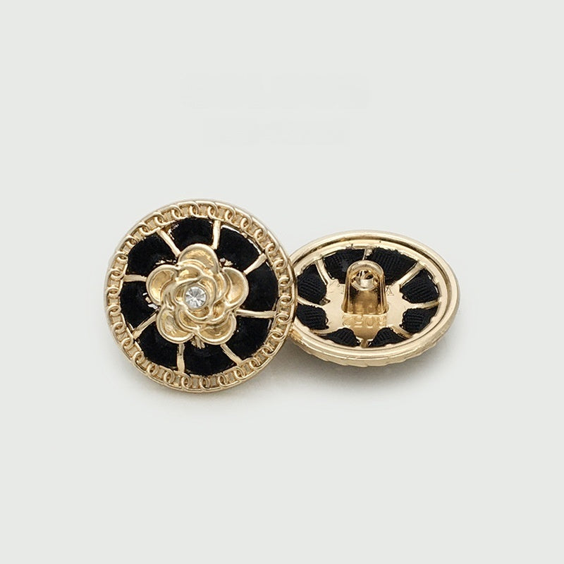 Pearl  Diamond Cloth Metal Button Clothing Button Decorative Button