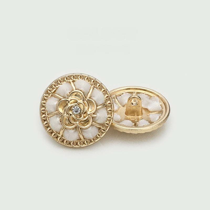 Pearl  Diamond Cloth Metal Button Clothing Button Decorative Button