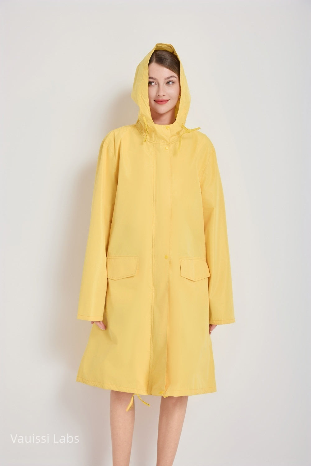 [Vauissi Labs] Solid Color Fashion Portable Raincoat