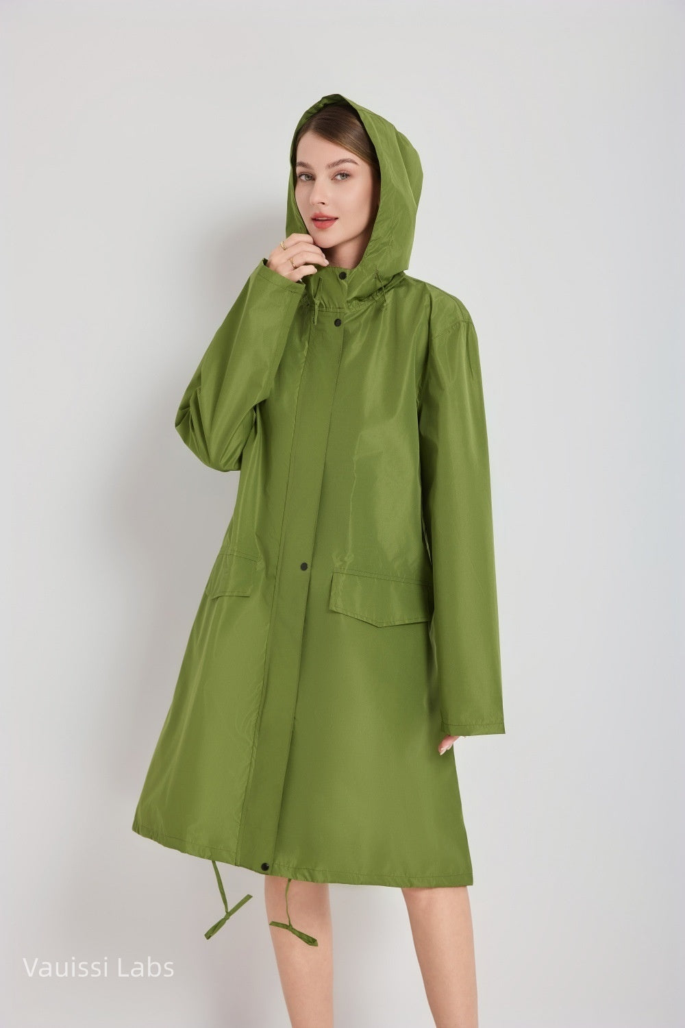 [Vauissi Labs] Solid Color Fashion Portable Raincoat