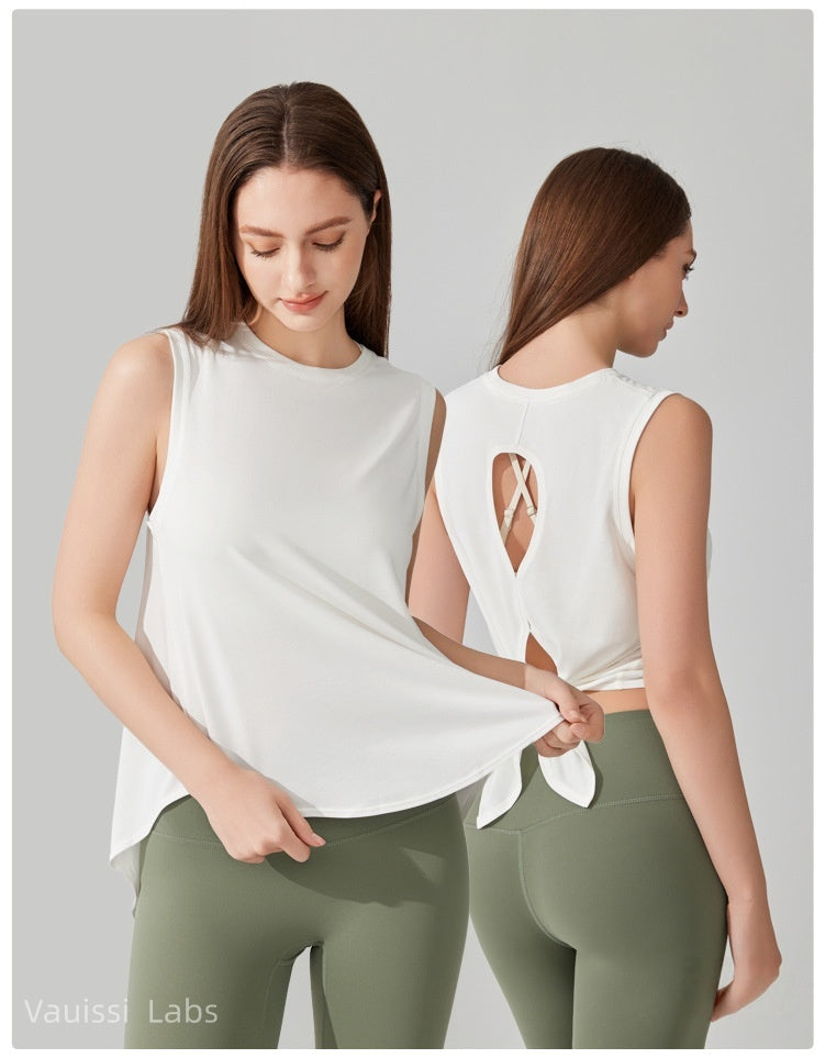 [Vauissi Labs] Quick-Dry Vest Yoga Top