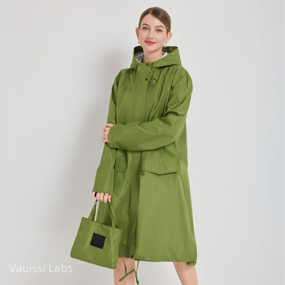 [Vauissi Labs] Solid Color Fashion Portable Raincoat