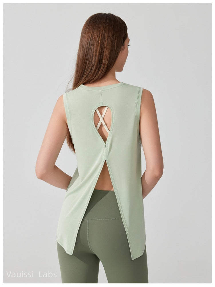 [Vauissi Labs] Quick-Dry Vest Yoga Top