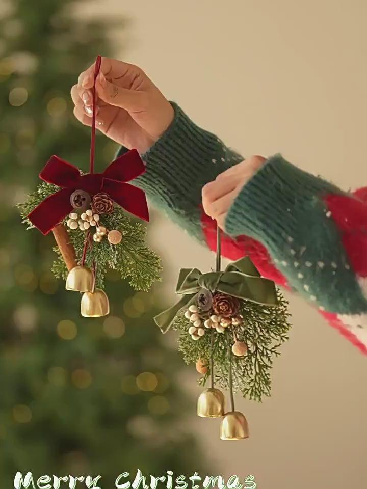 Vauissi Christmas bells wreaths ornaments decorations